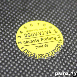 QR DGUV-V3 Starterset mit 500 Trägeretiketten und 500 Plaketten