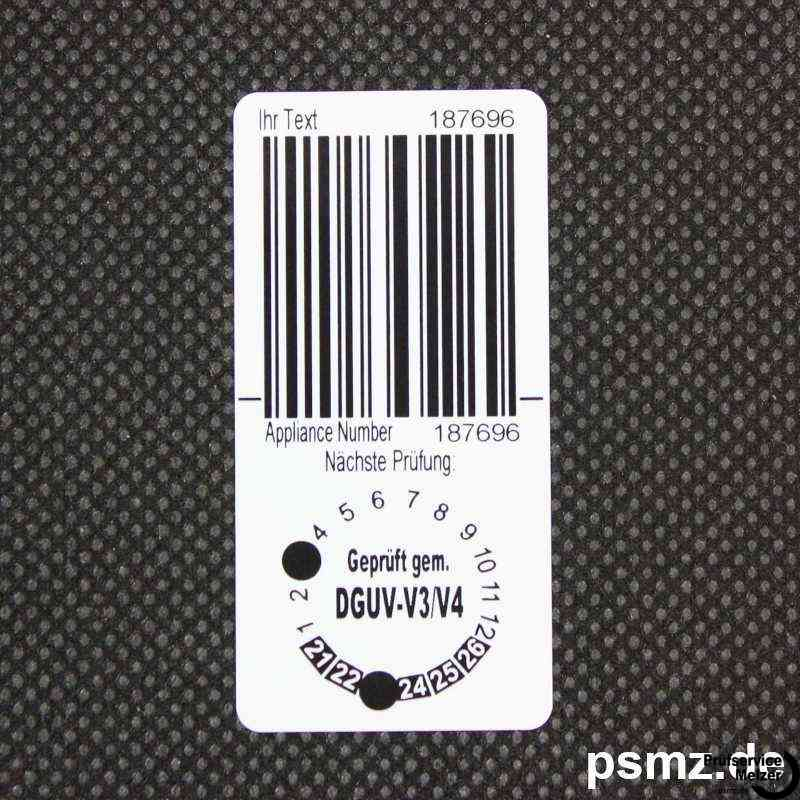 PE_5025_PRO: Das DGUV-V3 Projektetikett für Kabel und Gerät