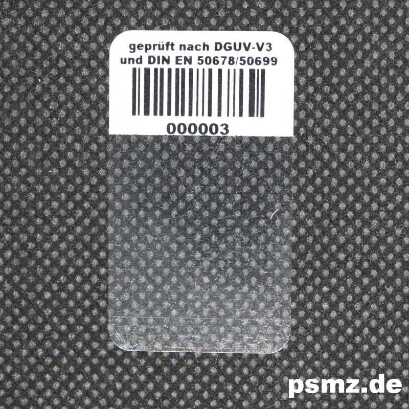 PP2414_L2 Kabeletikett für DGUV-V3, DIN EN 50678 und DIN EN 50699 inkl Barcode