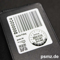 OneDN DGUV-V3 Kombietikett für Geräte mit QR