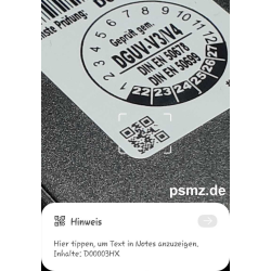 OneDN DGUV-V3 Kombietikett für Geräte und Kabel mit QR