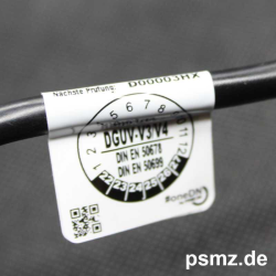 OneDN DGUV-V3 Kombietikett für Geräte und Kabel mit QR