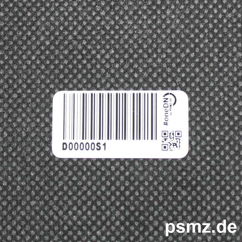 OneDN Inventaretikett für Geräte mit QR Code