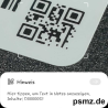 OneDN Inventaretikett für Geräte mit QR Code
