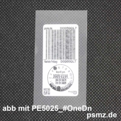 PET7040 - Die Versiegelung für unsere PE5025 DGUV Plakette
