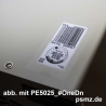 PET7040 - Die Versiegelung für unsere PE5025 DGUV Plakette