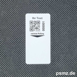 QR DGUV-V3 Starterset mit 500 Trägeretiketten und 500 Plaketten
