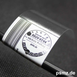 PE3527_CAB: Selbstlaminierendes Kabeletikett für die DGUV-V3/V4