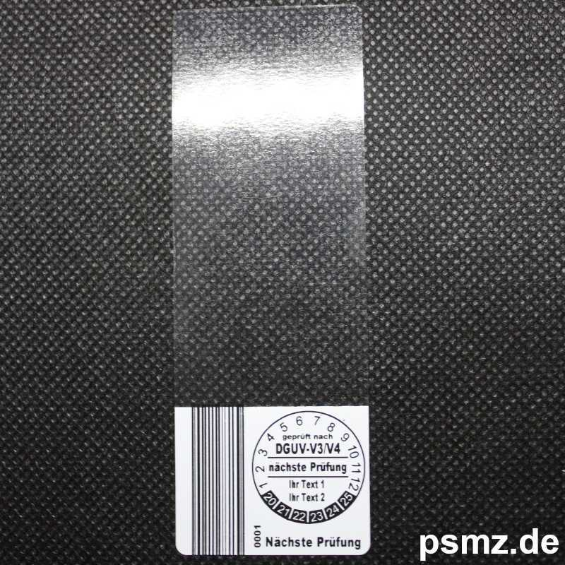 PE3527_CAB: Selbstlaminierendes Kabeletikett für die DGUV-V3/V4