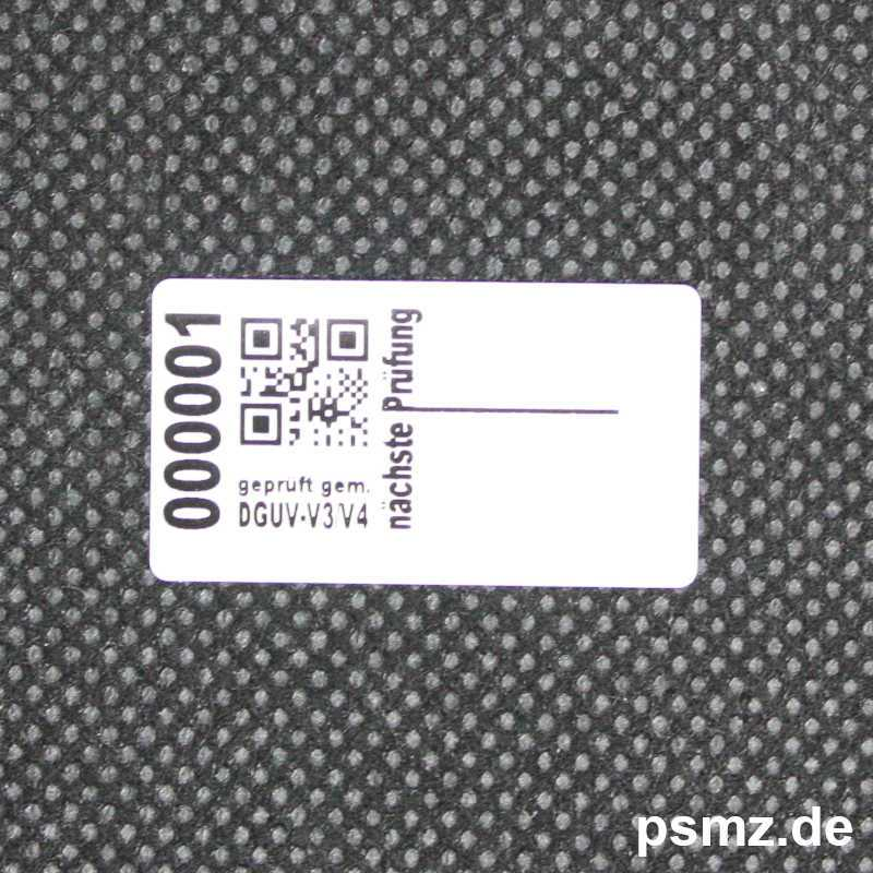 SI3015_insta Mini Installations Trägeretikett für 15mm Prüfplaketten mit QR Code