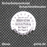 SI20_IND DGUV-V3 Prüfplakette 20mm individuell manipulationssicher