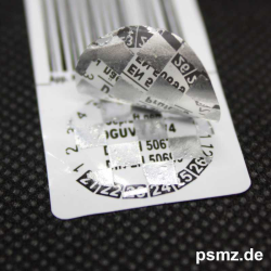 SI20_IND DGUV-V3 Prüfplakette 20mm individuell manipulationssicher